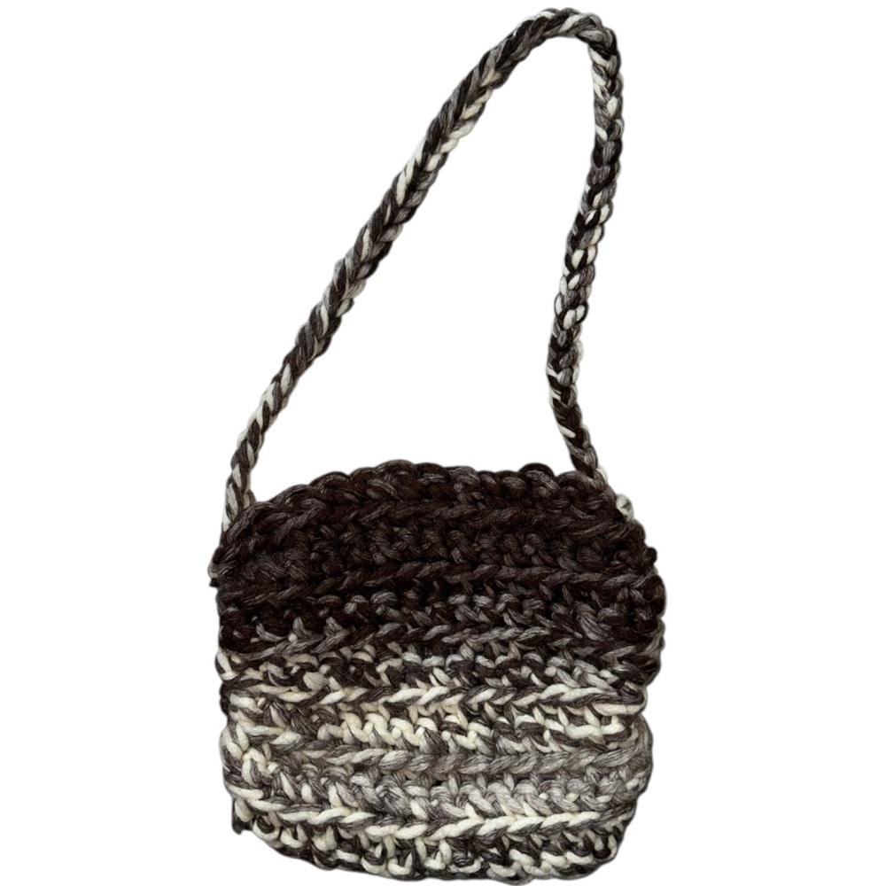Hand Knit Bag in Neutrals